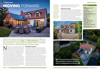 Oak frame cottage, self-build project, Welsh Oak Frame, article written by Jane Crittenden, Essex