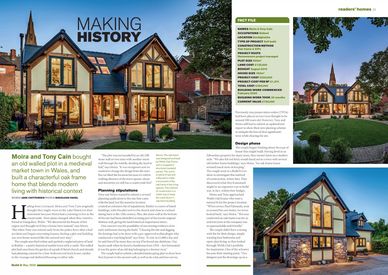 Welsh Oak Frame house, oak frame self-build, Jane Crittenden Welsh Oak Frame, oak framing