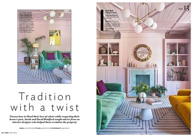 25 Beautiful Homes June 2026, Jane Crittenden magazine journalist, colourful home, yellow sofa