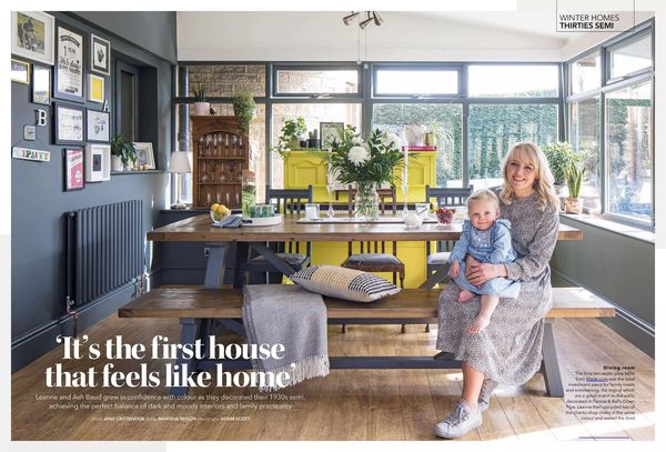 Good Homes magazine, February 2022, bold colours, 1930s semi, Yorkshire house @paint_paste_prosecco