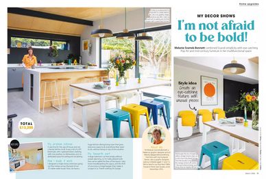 Colourful kitchen, Homestyle March 2026, kitchen extension project, Jane Crittenden