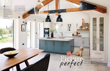 Kitchens, Bedrooms and Bathrooms, August 2021, Harvey Jones kitchen, blue kitchen, country house