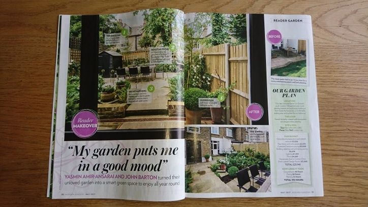 Modern Gardens magazine, May 2017, garden makeover, garden project, garden ideas