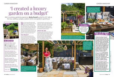 Luxury garden on a budget, @surreyhousediy, Jane Crittenden interiors writer, garden project