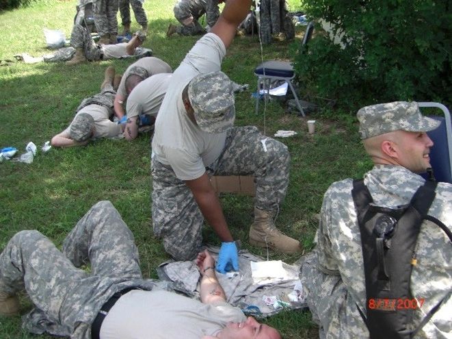 IV training during Combat Lifesaver Course
