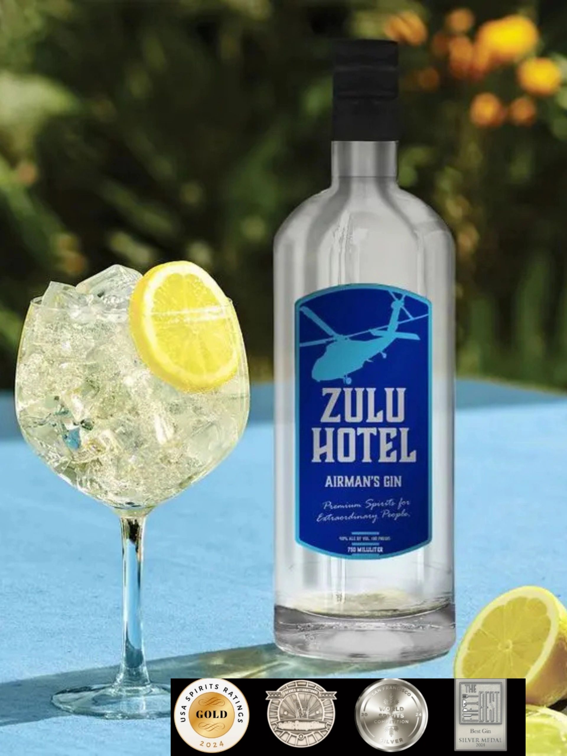 ZULU Hotel Airman's Gin from Master Distiller Lisa Lowery and Dunamis Premium Spirits