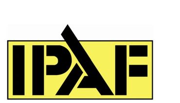 IPAF logo in black and yellow.