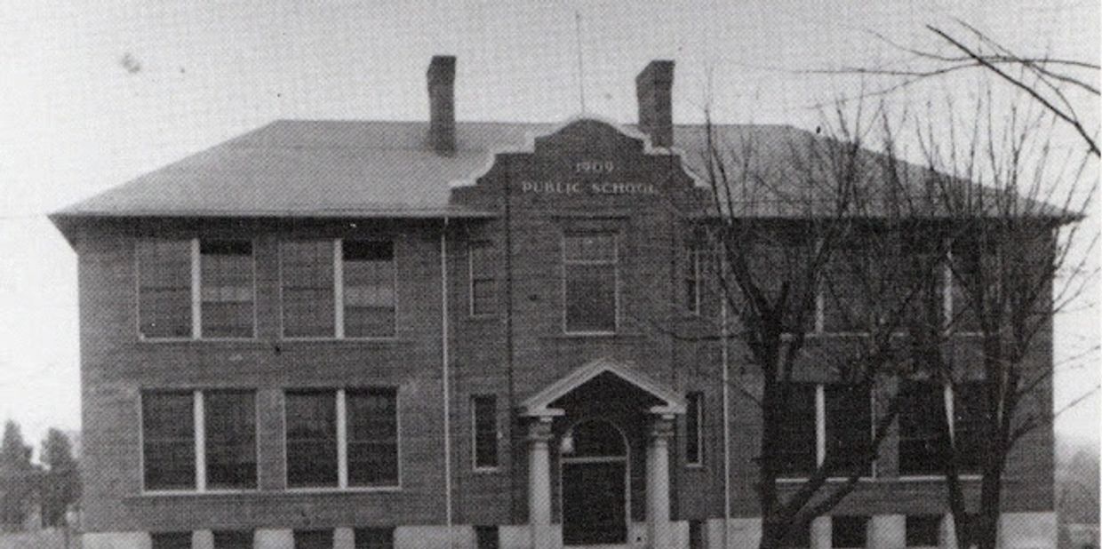 Benton Square, 1909. Historic building now the home to some of Rolla's family owned businesses.