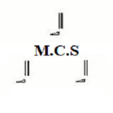 Logo featuring 'M.C.S' with musical note symbols.