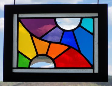 stained glass 5x7