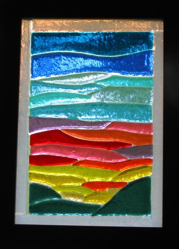 kiln-formed glass panel