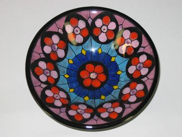 hand-painted glass bowl
national cathedral rose window