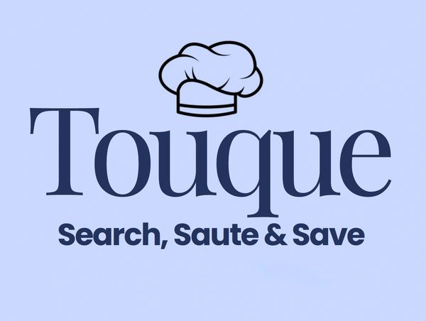 Logo with a chef's toque and the phrase 'Search, Saute & Save'.