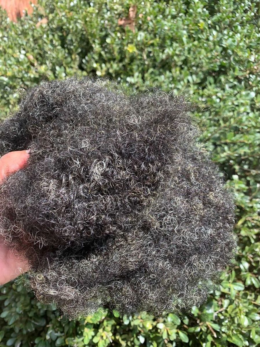 Salt & Pepper Afro Kinky Human Hair Bulk