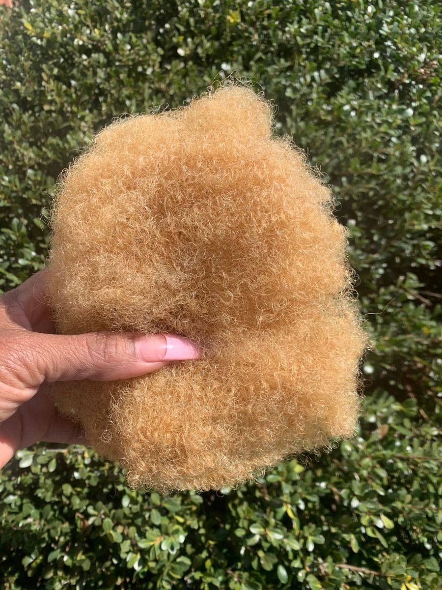 Honey Blonde #27 Afro Kinky Human Hair Bulk