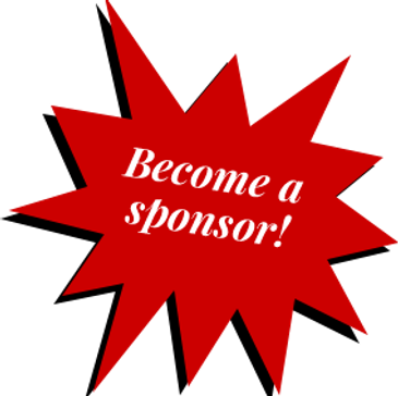 Red starburst with 'Become a sponsor!' text.