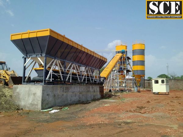 Horizontal Concrete batching plant manufactured by shriram construction equipmenr