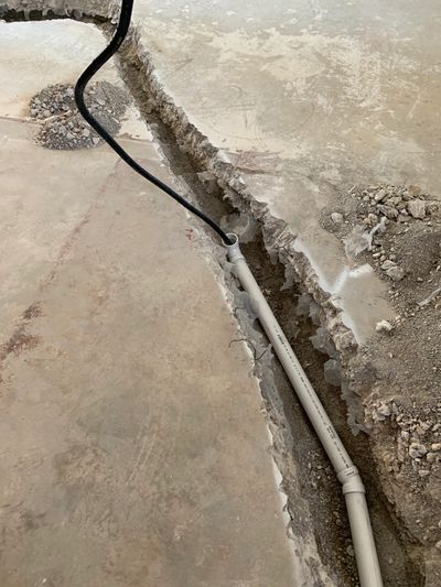 We offer Dustless jackhammering to move and add plumbing or electrical lines too!