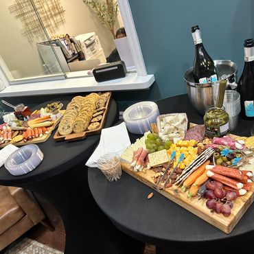 Charcuterie at wellness open house at primary care practice