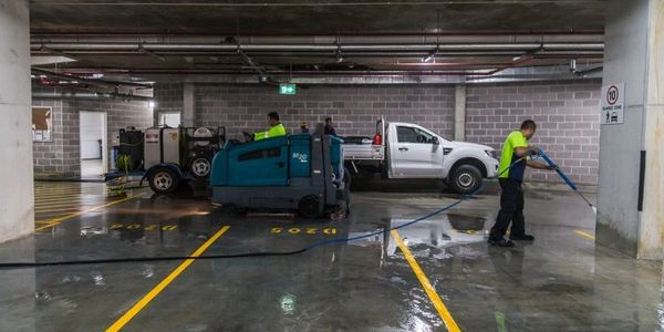 parking garage sweeping