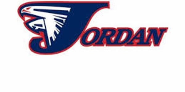 Logo featuring a stylized eagle and the word 'Jordan' in bold letters.