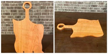 Cherry wood guitar design  can be used as serving board or charcuterie board