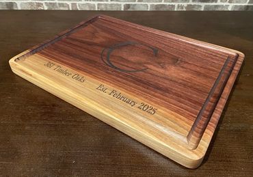 Closing Time Solid Walnut Hand Crafted Approximately 18" x 12" x 1 "