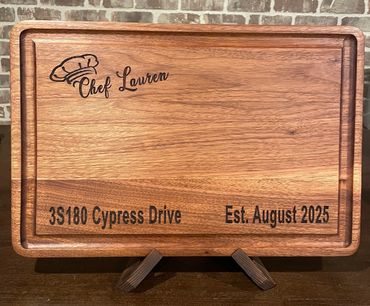 Closing Time Solid Walnut Hand Crafted Approximately 18" x 12" x 1 " 