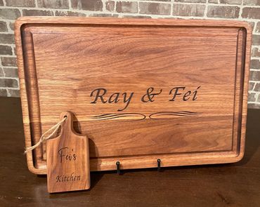 Prestige Solid Walnut Hand Crafted Approximately 18" x 12" x 1 1/2"