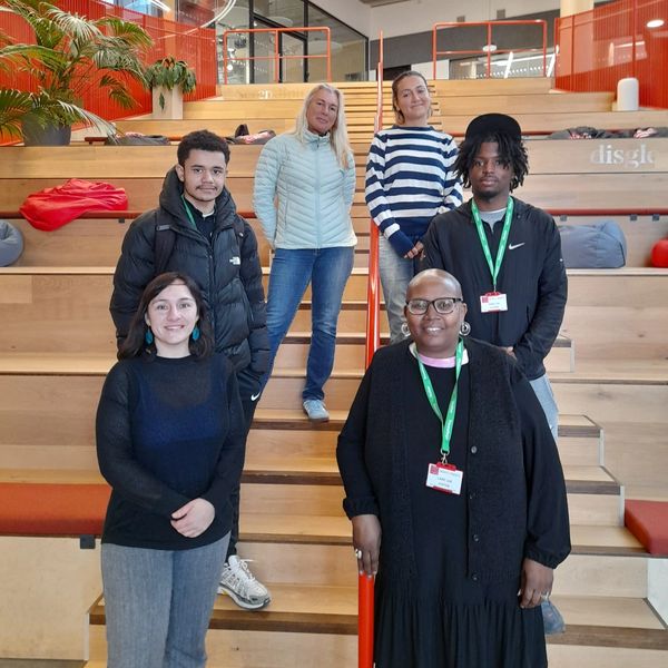 The research team's first residential in Cardiff, with our two kinship peer researchers. Reece Lee a