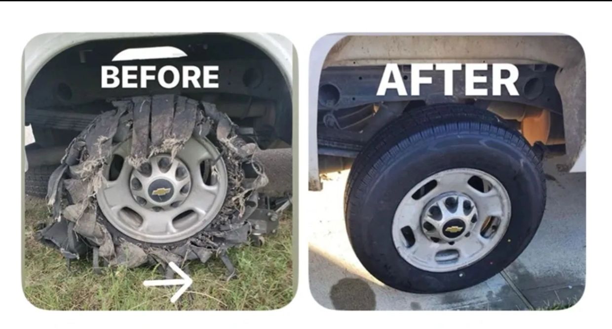 Flat tire to new tire in St. Marys, GA.