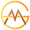 Stylized AMG logo in gradient orange and brown tones.