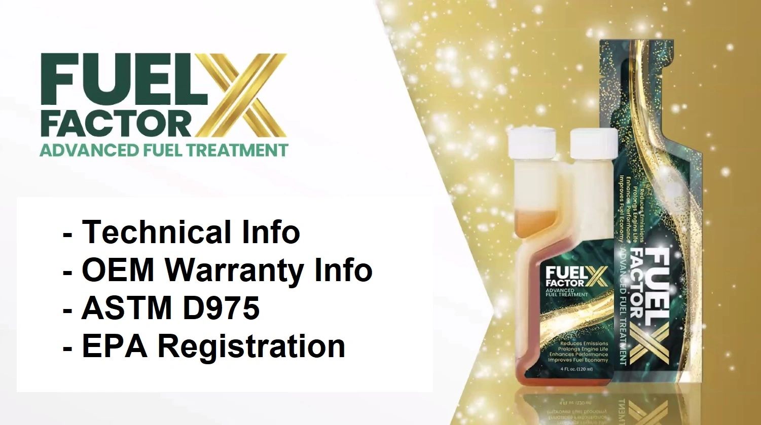 Fuel Factor X Technical and Warranty Information