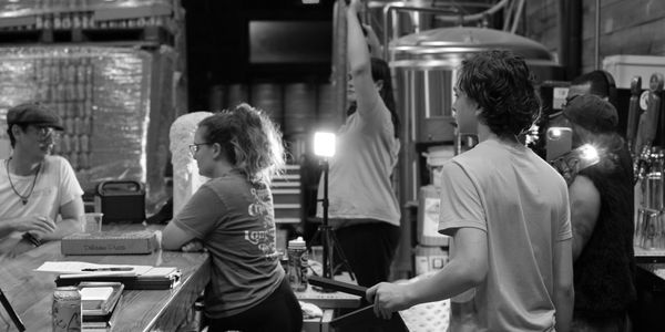 A frame from on-location at Barrow Brewery. 