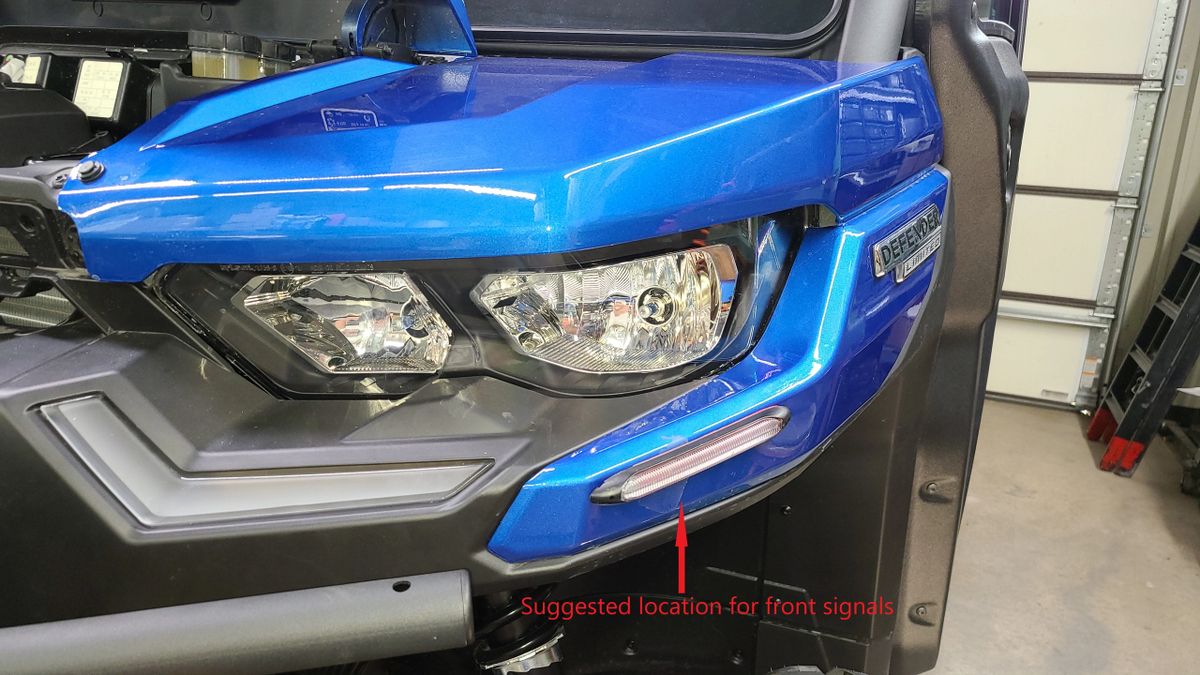 BX3 SidexSide CanAm Defender Turn Signal Kits CanAm ATV Forum