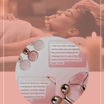 electric jade roller, rose quartz, facial massage, relaxation