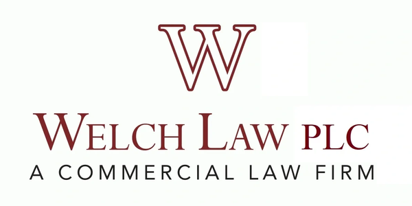 Logo of Welch Law PLC, a commercial law firm.