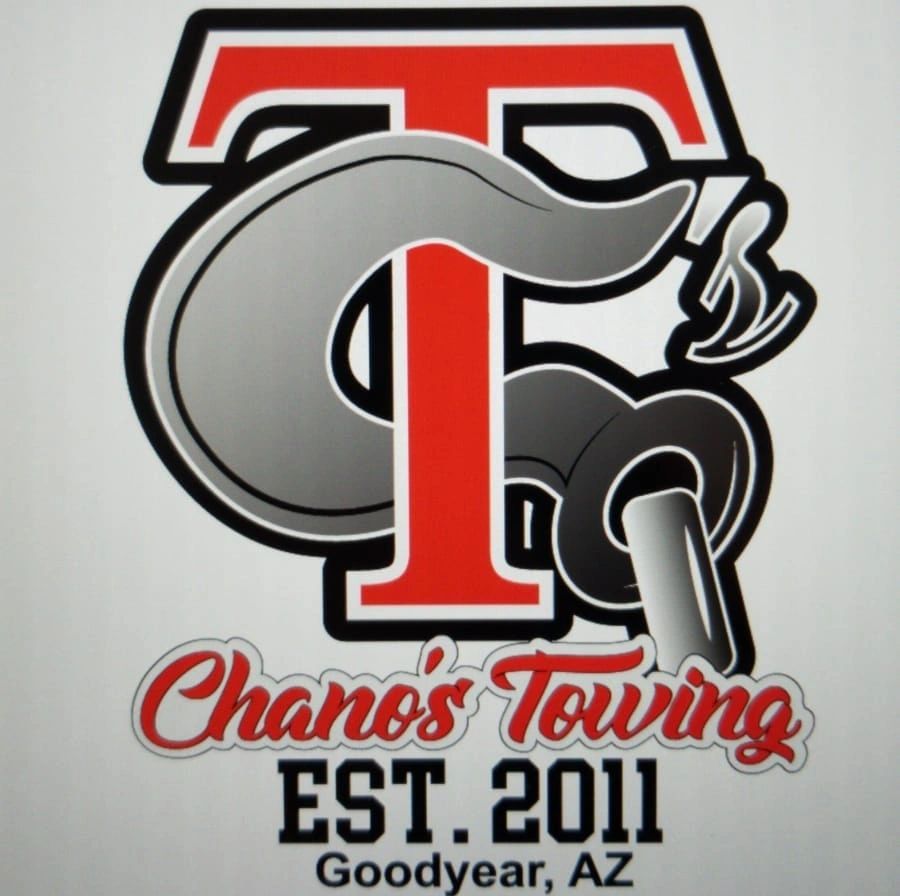 Chano's Towing Logo. Chano's Towing, Est. 2011, Goodyear, AZ