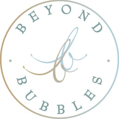 Logo with 'Beyond Bubbles' text in a circular design.
