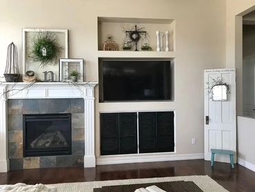 Fireplace when we bought the home.