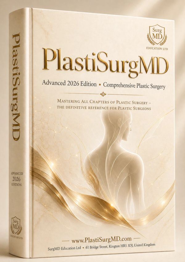 Cover of PlastiSurgMD, Advanced 2026 Edition for plastic surgery.