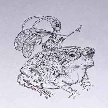 Day #1108 - 04.03.2024
sketch of the day
toad + skelly