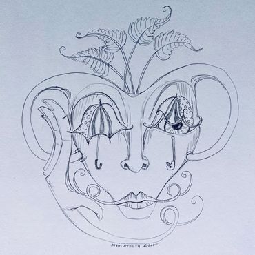 Day #1210 - 07.14.2024
quick sketch of the day
umbrella eyes + lip mustache