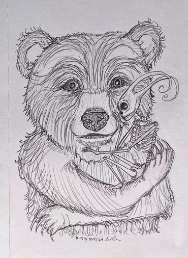 Day #1315 - 10.27.2024
sketch of the day
“teddy bear hug”