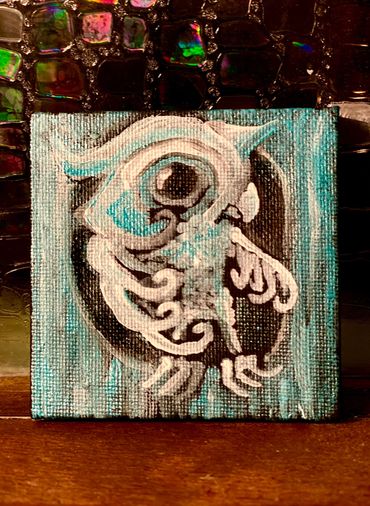 Day #618 - 11.30.2022
3x3 black canvas / acrylic paint