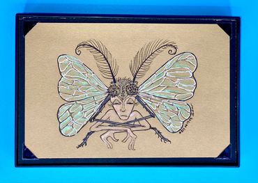Day #817 - 06.17.2023
little art of the day
4x6 tan paper