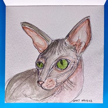 Day #907 - 09.15.2023
little art of the day
Miss Millie - 4" x 4"