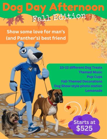 Fall edition event celebrating man's best friend with themed activities.