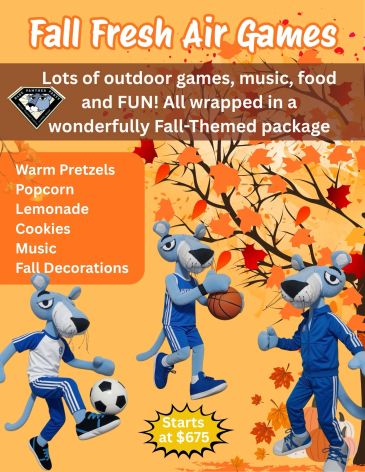Fall Fresh Air Games event with games, food, and fun.