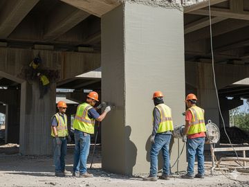 Reparación profesional de concreto con ingeniería INEOMEX